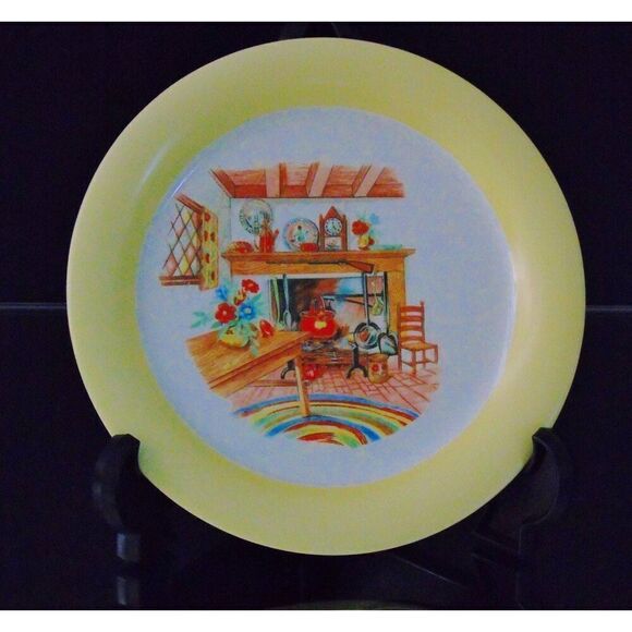 Homer Laughlin Bread Plate Colonial Kitchen Vintage 1943 Pattern Eggshell H43 N5 - Picture 1 of 5